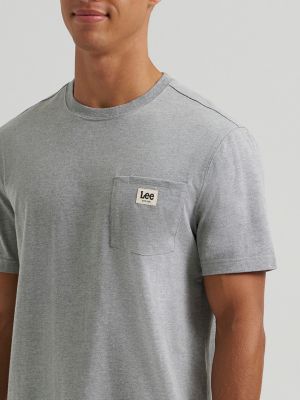 Men's Jersey Pocket Tee in Grey Heather alternative view 2
