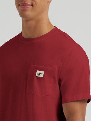 Men's Jersey Pocket Tee in Biking Red alternative view 2