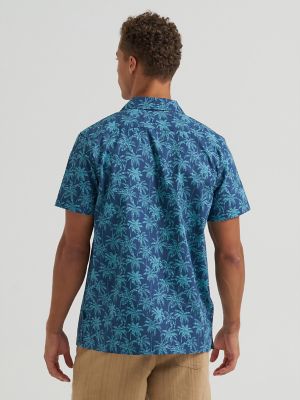 Men's Palm Print Camp Shirt