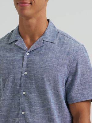Men's Dobby Slub Camp Shirt