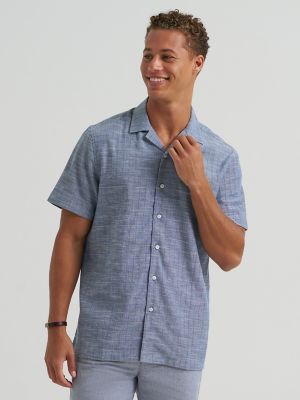 Men's Dobby Slub Camp Shirt