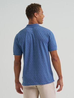Men's Printed Pique Polo Shirt
