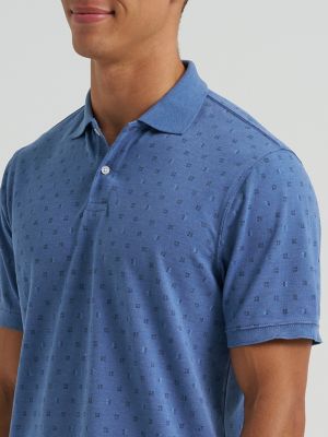 Men's Printed Pique Polo Shirt