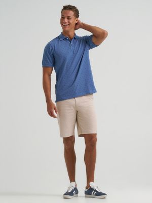 Men's Printed Pique Polo Shirt