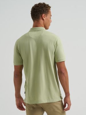 Men's Solid Mini Pique Polo Shirt in Reseda alternative view