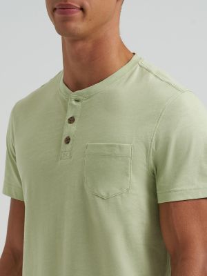 Men's Short Sleeve Jersey Henley