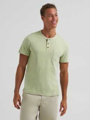 Men's Short Sleeve Jersey Henley