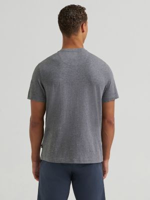 Men's Short Sleeve Jersey Henley in Grey Heather alternative view