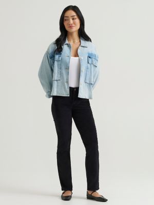 Women's Legendary Corduroy Straight Jean in Black