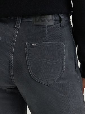 Women's Legendary Corduroy A-Line Pant in Gray Pinstripe