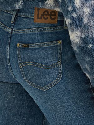 Women's Legendary High Rise Slim Straight Jean in Blue Crush alternative view 4