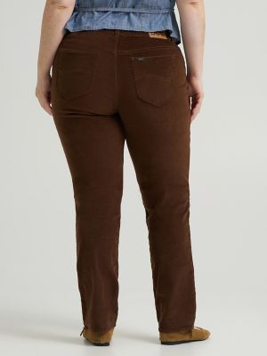 Women's Legendary Corduroy Straight Pant (Plus) in Bistre