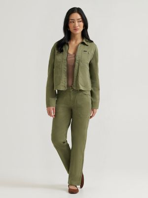 Women's Legendary Cropped Chore Jacket in Mercantile Green