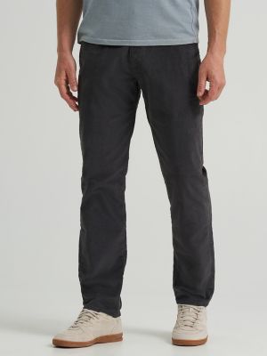 Men's Extreme Motion Corduroy Straight Taper Pant in Static Gray