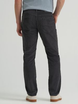 Men's Extreme Motion Corduroy Straight Taper Pant in Static Gray