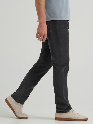 Men's Extreme Motion Corduroy Straight Taper Pant in Static Gray