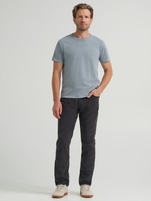 Men's Extreme Motion Corduroy Straight Taper Pant in Static Gray