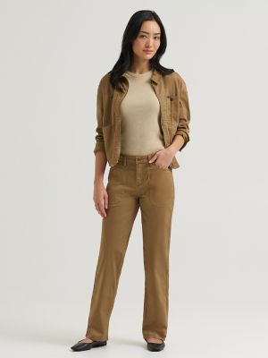 Women's Legendary Relaxed Straight Chore Pant in Dark Khaki