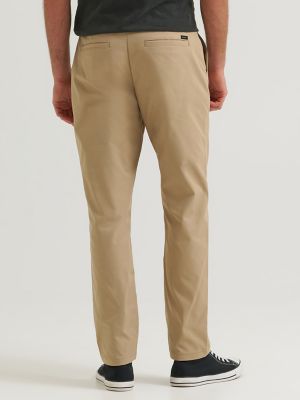 Men's Extreme Motion Regular Taper Chino Pant in Sand