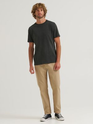 Men's Extreme Motion Regular Taper Chino Pant in Sand