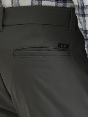 Men's Extreme Motion Regular Taper Chino Pant in Static Gray