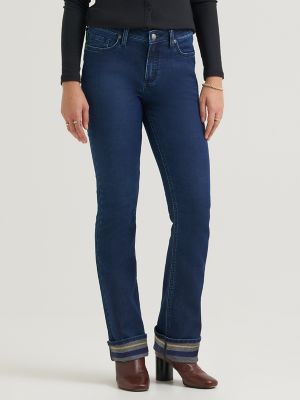 Women's Legendary Single Layer Warming Bootcut Jean in Harbor Rinse