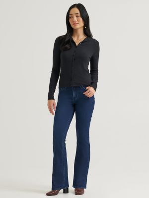 Women's Legendary Single Layer Warming Bootcut Jean in Harbor Rinse