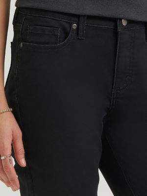 Women's Legendary Single Layer Warming Bootcut Jean in Fine Black