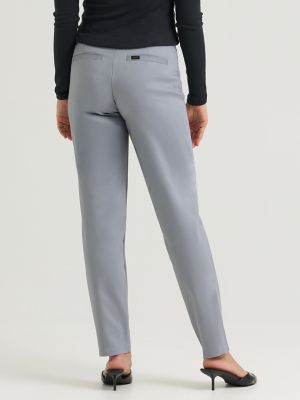 Women's Ultra Lux Comfort Flex Motion Straight Pant in Shark Skin