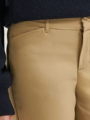 Women's Ultra Lux Comfort Flex Motion Straight Pant in Settler Tan