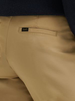 Women's Ultra Lux Comfort Flex Motion Straight Pant in Settler Tan
