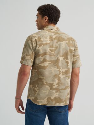 Men's Double Chest Patch Pocket Button Down Shirt