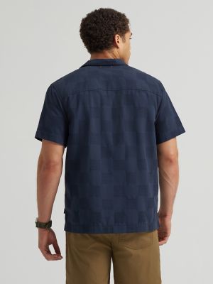 Men's Relaxed Textured Camp Shirt
