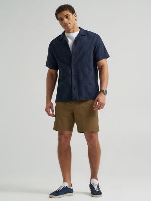 Men's Relaxed Textured Camp Shirt