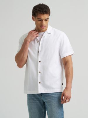 Men's Relaxed Textured Camp Shirt from Lee - $34.90