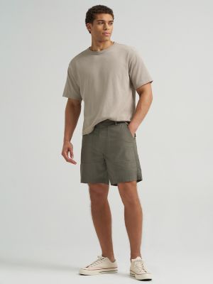 Men's Relaxed Utility Short in Lichen Olive main view