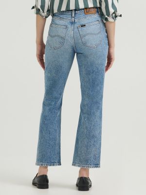 Women's Premium High Rise Kick Boot Jean in Partly In Blue