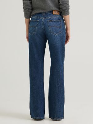 Women's Premium Bow Flare Jean in Flash Blue