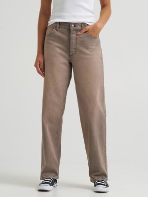 Women's Low Slung Slouch Jean in Puzzle Fade