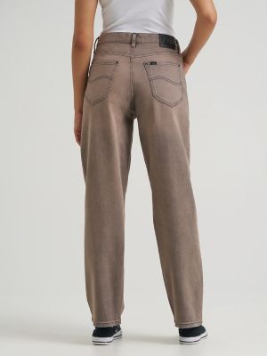 Women's Low Slung Slouch Jean in Puzzle Fade