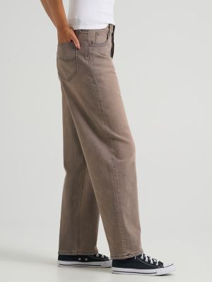Women's Low Slung Slouch Jean in Puzzle Fade