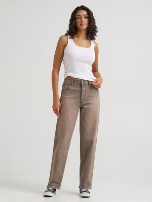 Women's Low Slung Slouch Jean in Puzzle Fade
