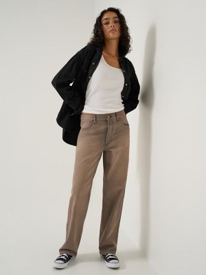 Women's Low Slung Slouch Jean in Puzzle Fade