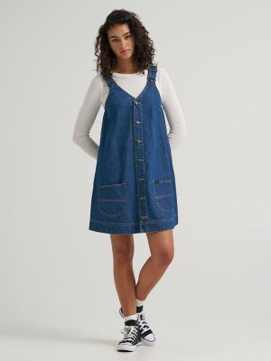Women's Chore Overall Dress in Beyond Look