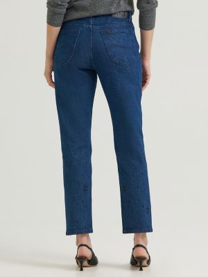 Women's Premium Embellished Slim Straight Rider&trade; Jean in Celestial Body