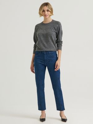 Women's Premium Embellished Slim Straight Rider&trade; Jean in Celestial Body