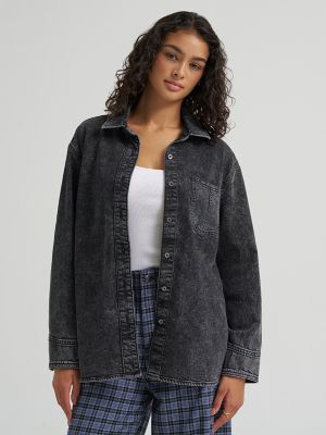 Women's Oversized Button Up Shirt in Well Loved