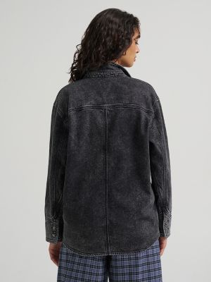 Women's Oversized Button Up Shirt in Well Loved