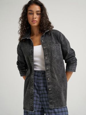 Women's Oversized Button Up Shirt in Well Loved