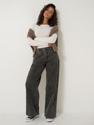 Women's Low Slung Baggy Jean in Well Loved
